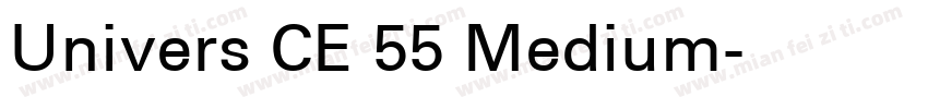 Univers CE 55 Medium字体转换